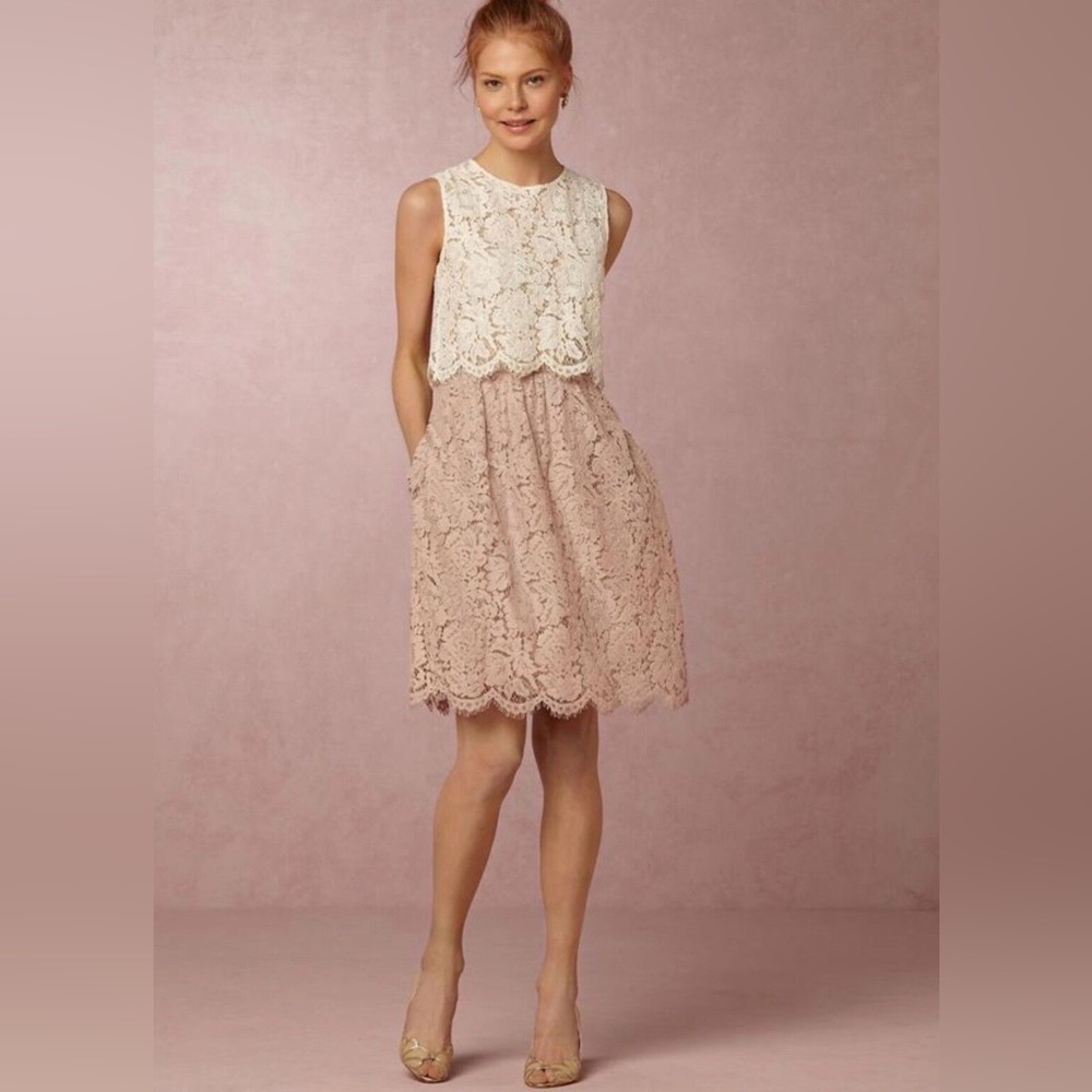 BHLDN Jenny Yoo Libby top and Lydia skirt bridesmaid set